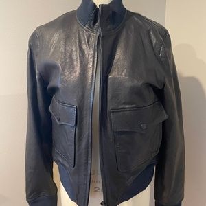 rag & bone leather bomber